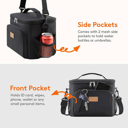 Large Insulated Lunch Bag Cooler Tote, Leakproof