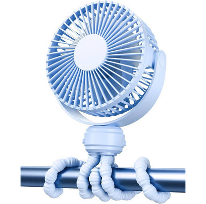 Portable Baby Stroller Fan, USB-C Rechargeable Clip