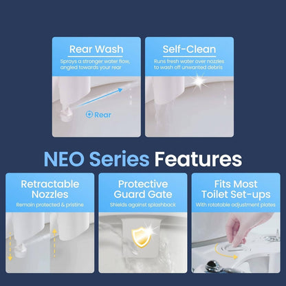 Non-Electric Bidet Attachment, Self Cleaning