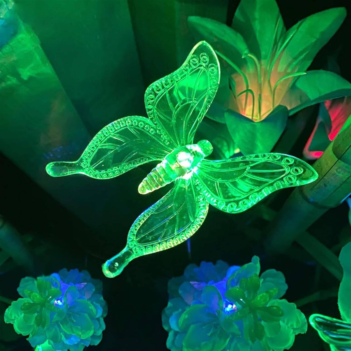 6 Pack Solar Garden Stake Lights, LED Figurines