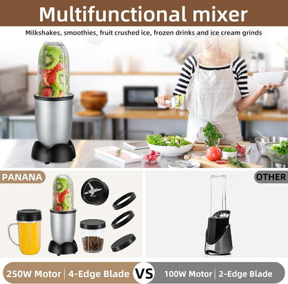 Small Bullet Blender 11 Piece Set, Single Serve
