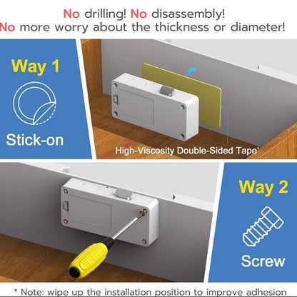 Magnetic Cabinet Lock, No-Drill Keyless Baby Safety