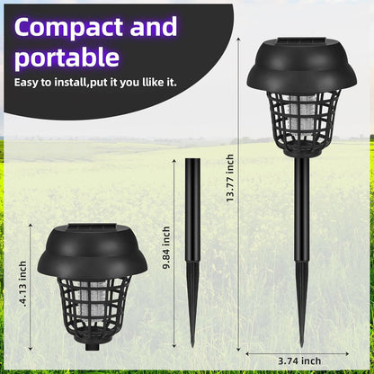 Solar Bug Zapper & Mosquito Trap Lamp, 4 Pack