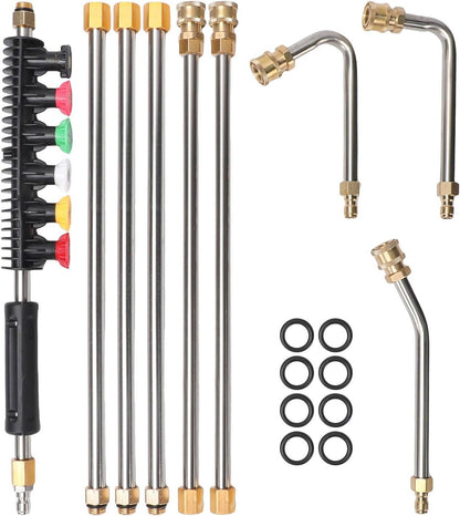 Telescoping High-Pressure Power Washer Extension Wand