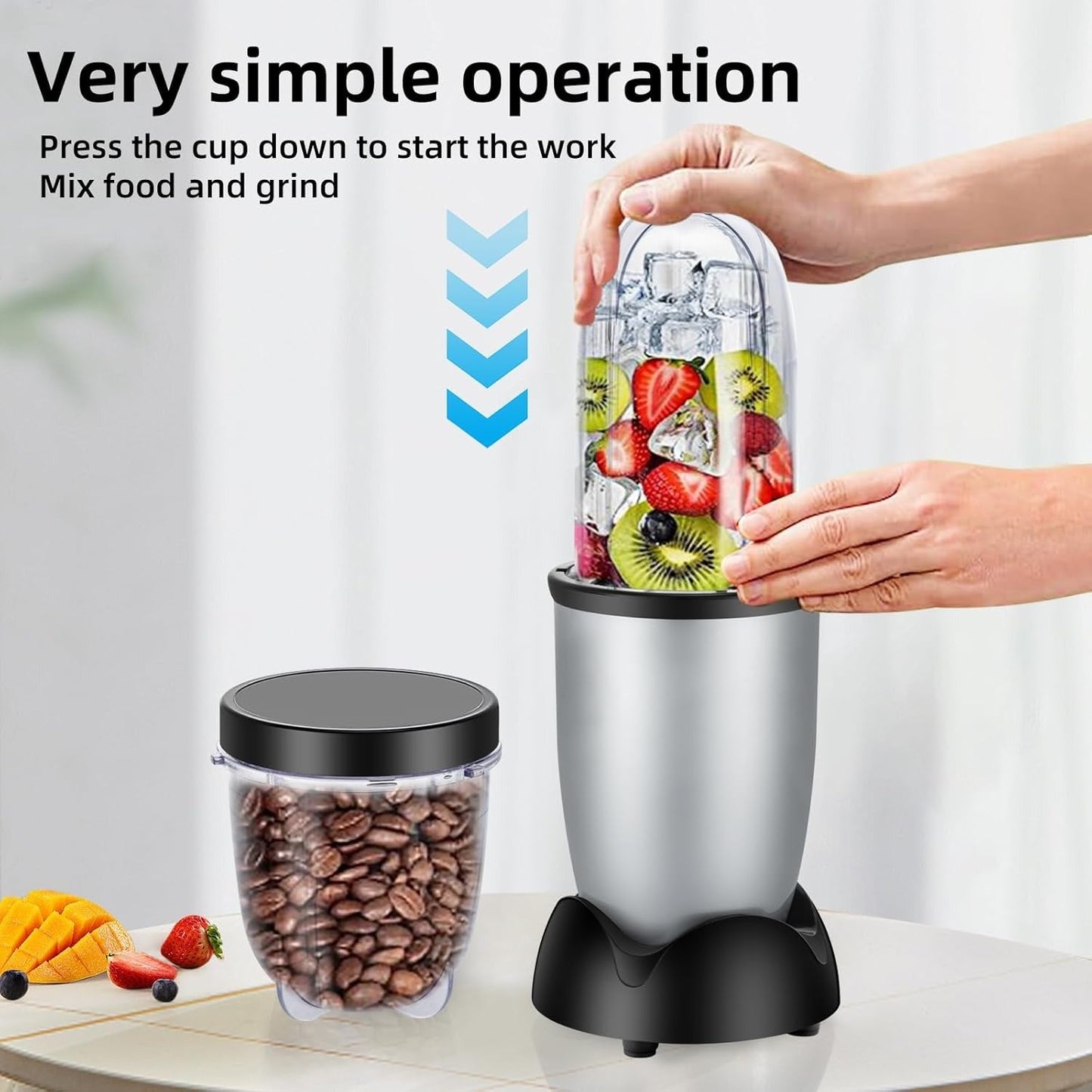 Small Bullet Blender 11 Piece Set, Single Serve