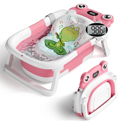 Collapsible Baby Bathtub with Thermometer