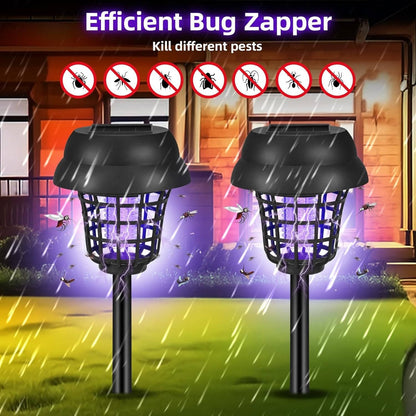 Solar Bug Zapper & Mosquito Trap Lamp, 4 Pack