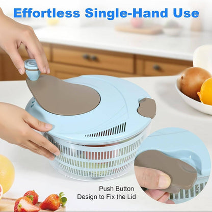 Salad Spinner, 4.24 Qt with Double Drainage