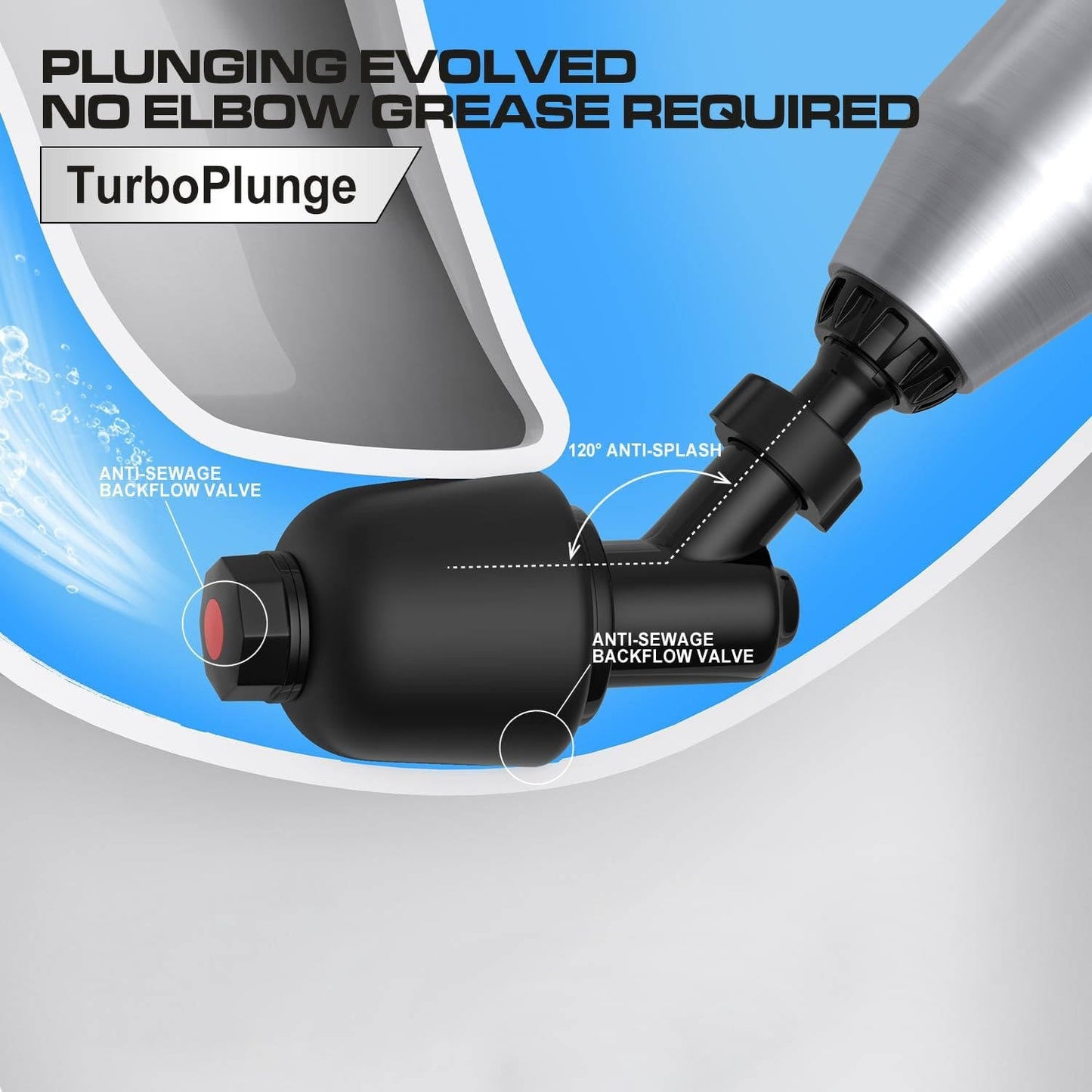 Electric Toilet Plunger, High Pressure Drain Tool