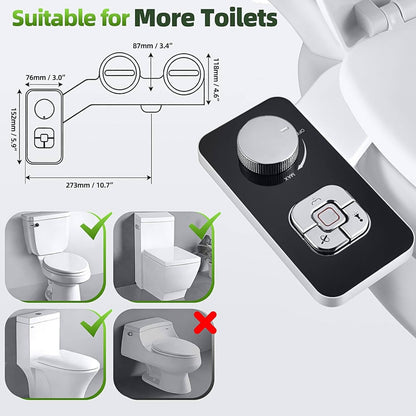 Self-Cleaning Bidet Toilet Attachment