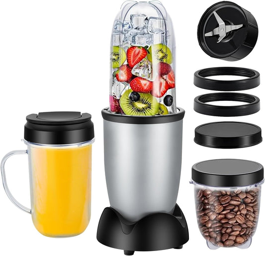 Small Bullet Blender 11 Piece Set, Single Serve