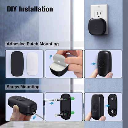 Wireless Doorbell, 1000ft Range, 58 Chimes, Waterproof