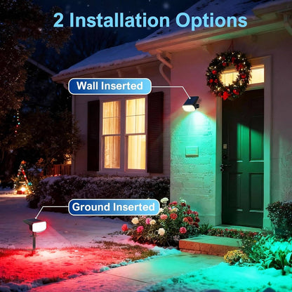 Solar Spot Lights Outdoor, 4 Pack IP65
