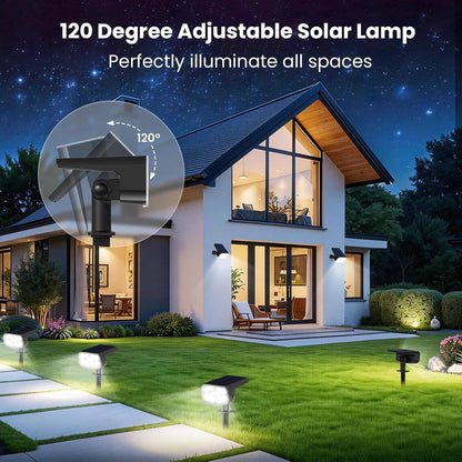 Solar Spot Lights Outdoor, 4 Pack IP65
