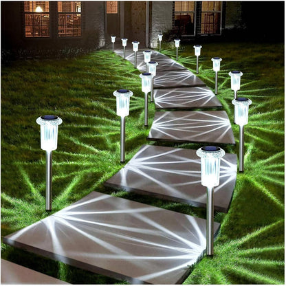 Solar Outdoor Pathway Lights, 10 Pack Waterproof