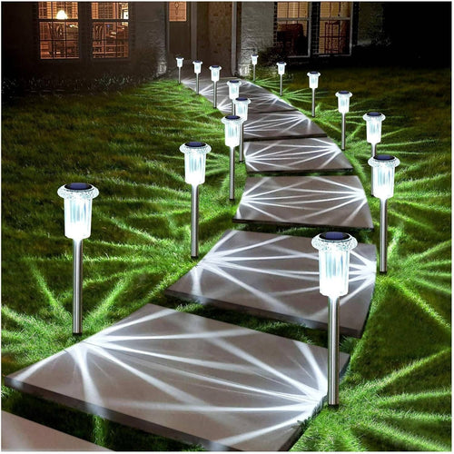 Solar Outdoor Pathway Lights, 10 Pack Waterproof