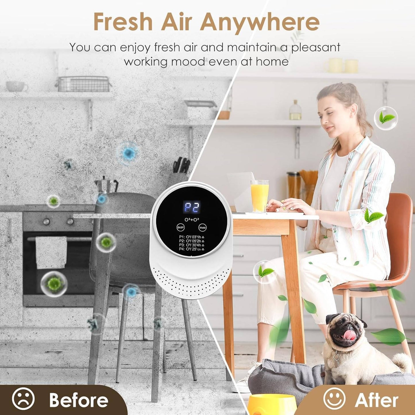 Plug-In Ozone Odor Eliminator, 4 Modes