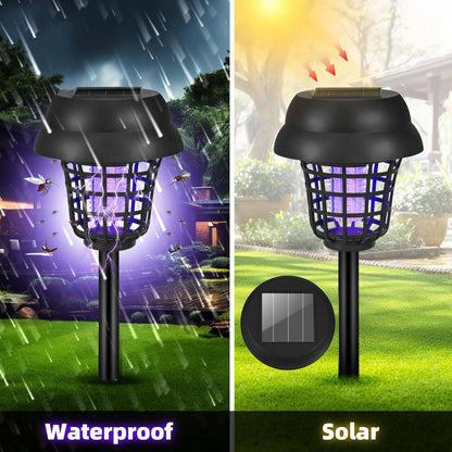 Solar Bug Zapper & Mosquito Trap Lamp, 4 Pack