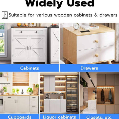 Magnetic Cabinet Lock, No-Drill Keyless Baby Safety
