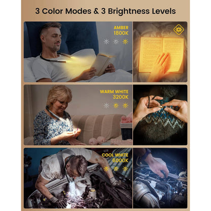 Portable Neck Reading Light, Hands Free