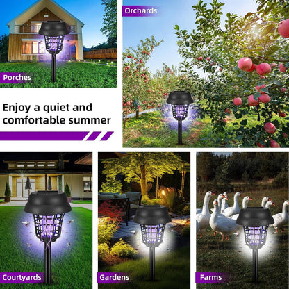 Solar Bug Zapper & Mosquito Trap Lamp, 4 Pack