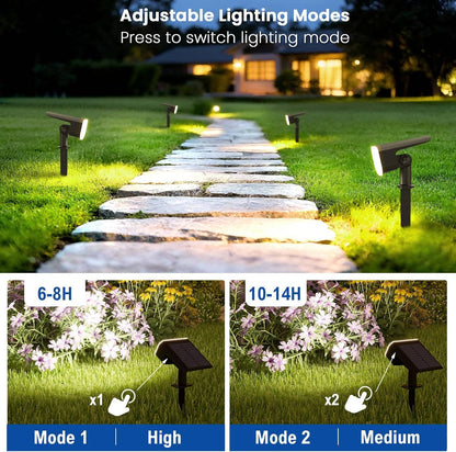 Solar Spot Lights Outdoor, 4 Pack IP65