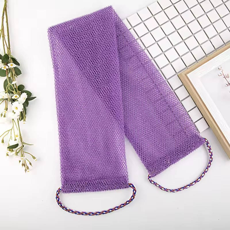 Exfoliating Shower Net Sponge with Drawstring