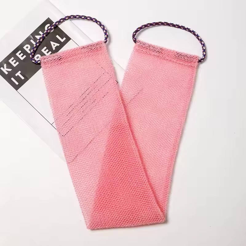 Exfoliating Shower Net Sponge with Drawstring
