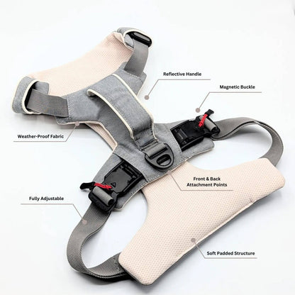 Magnetic No Pull Dog Harness, One Hand Clip