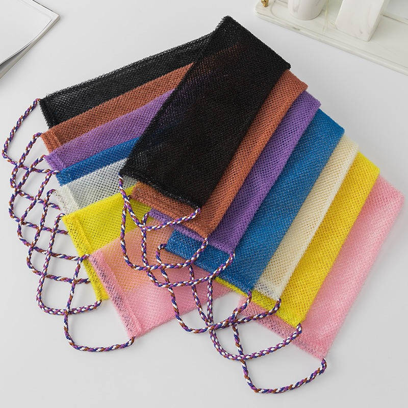 Exfoliating Shower Net Sponge with Drawstring
