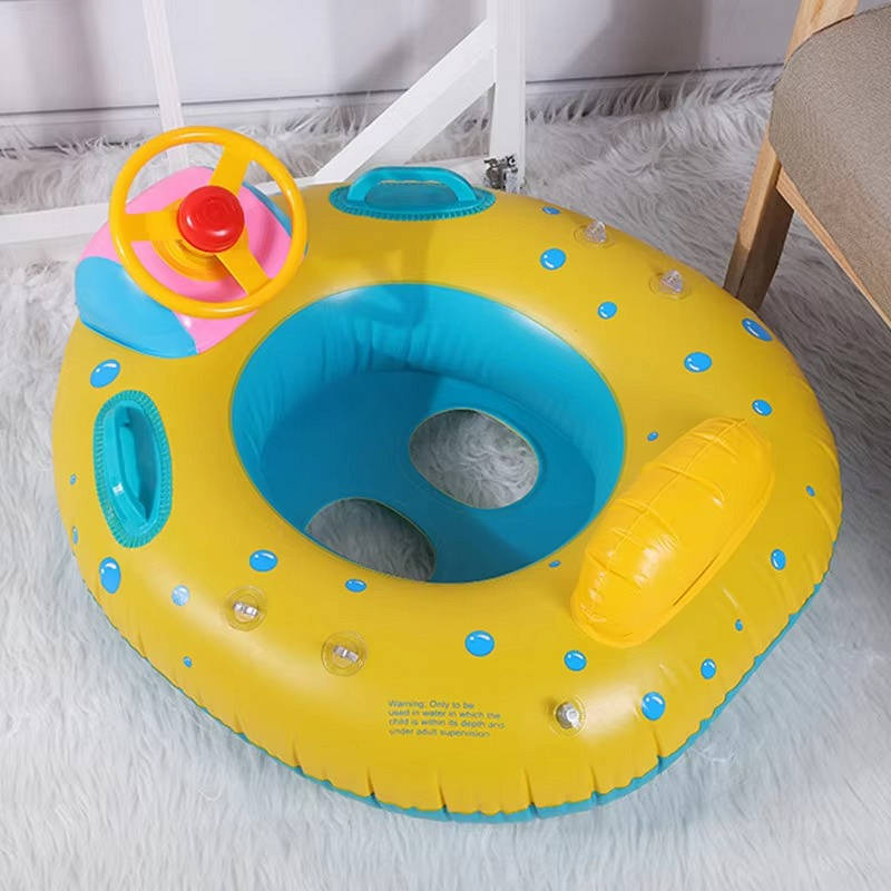 Kids Swim Trainer Pool Float with Sun Shade