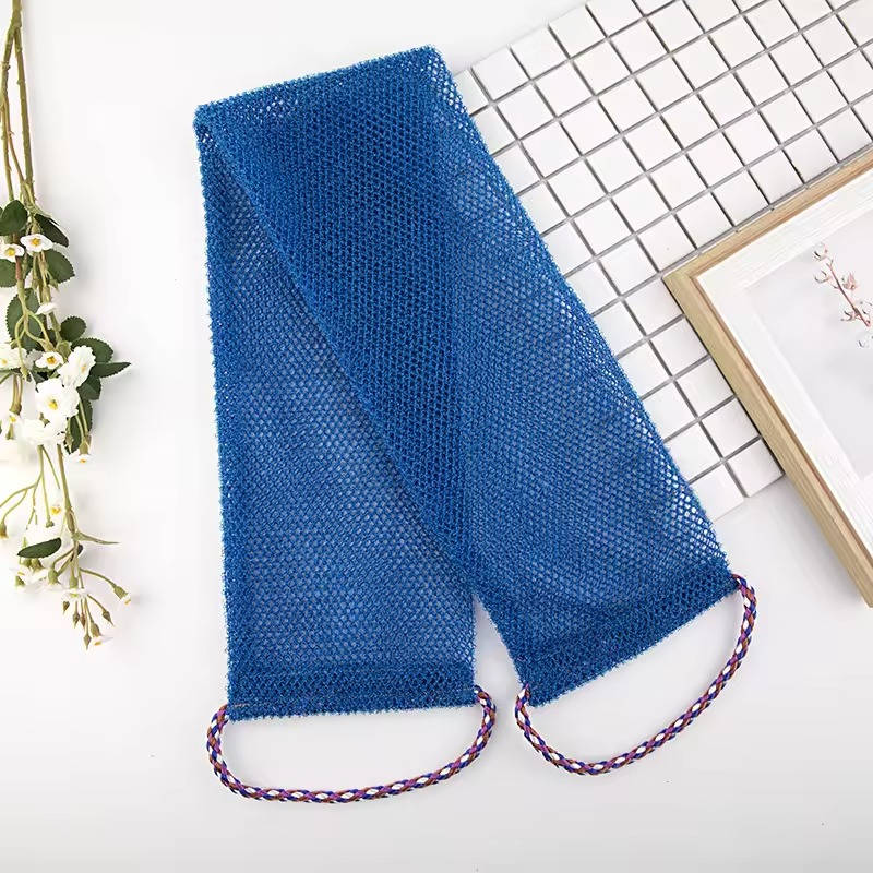 Exfoliating Shower Net Sponge with Drawstring