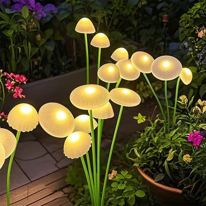 Solar Mushroom Garden Lights, Dual Mode Waterproof