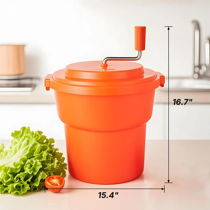 Large Manual Salad Spinner, 6.5 Gallon