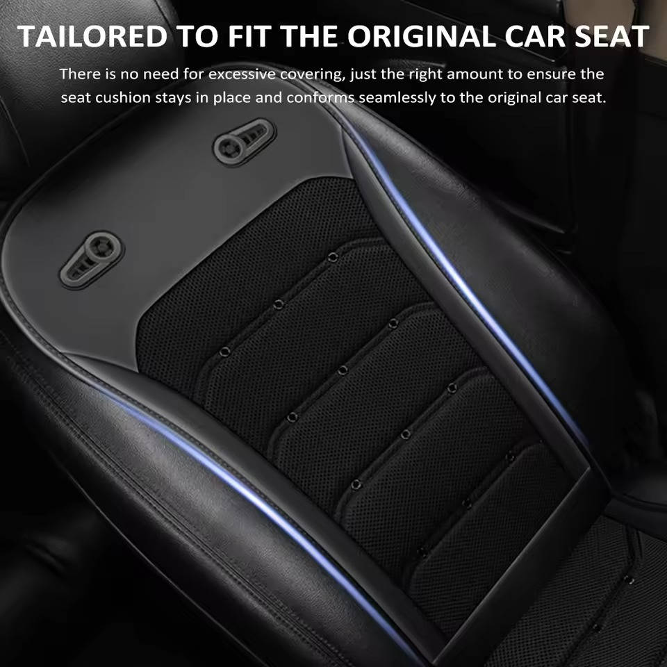 Cooling Car Seat Cushion & Cover with Fans