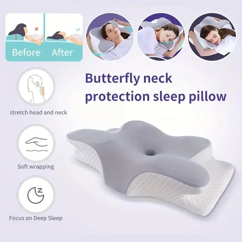 Cervical Memory Foam Neck Pillow