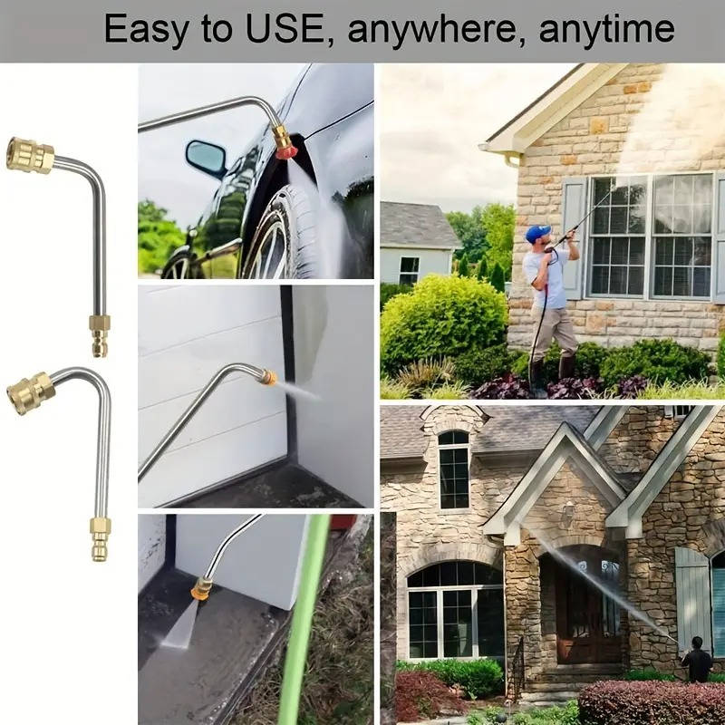 Telescoping High-Pressure Power Washer Extension Wand