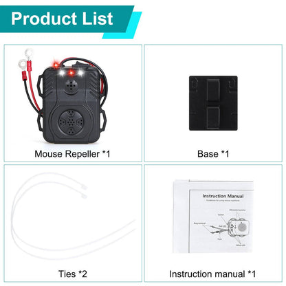 Ultrasonic Car Engine Rodent Repeller