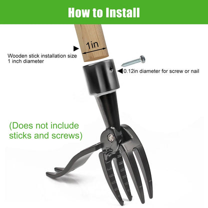 Stand Up Weed Puller Tool with Claw