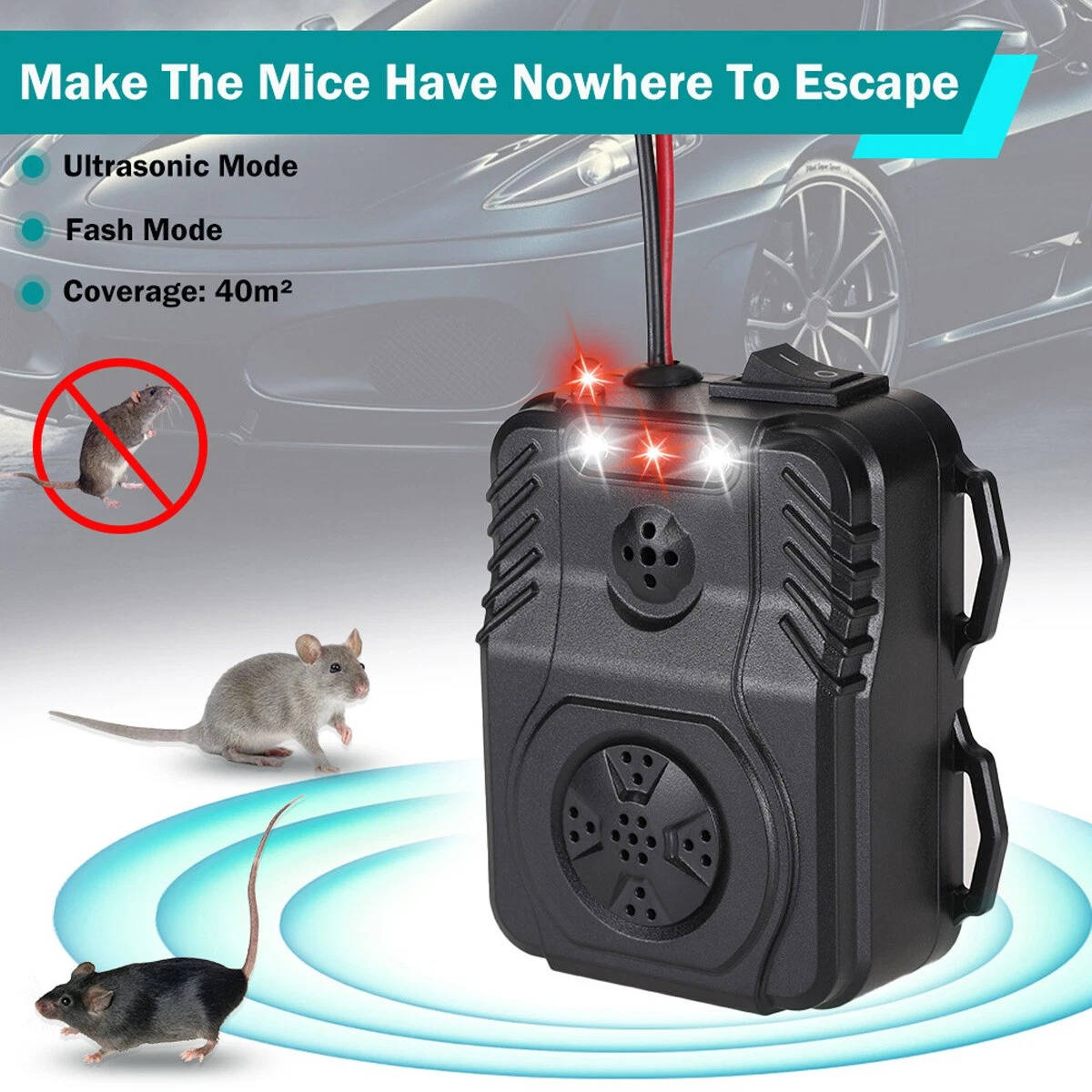 Ultrasonic Car Engine Rodent Repeller
