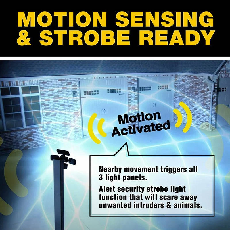 Motion Sensor LED Floodlight, Waterproof Outdoor