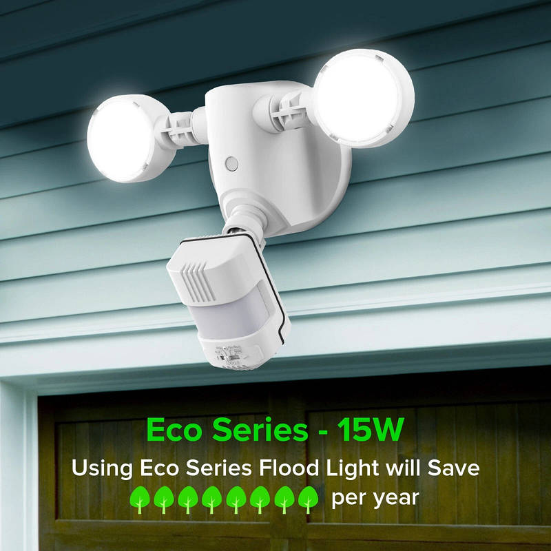 Motion Sensor LED Flood Light, 15W 2000 Lumens