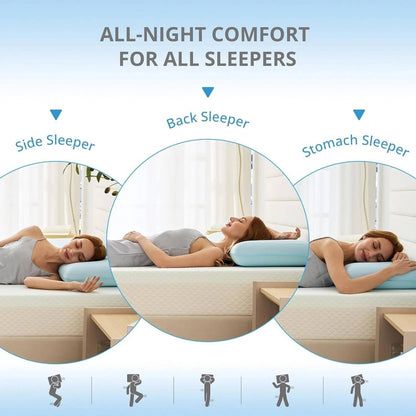 Contoured Gel Memory Foam Cooling Pillow