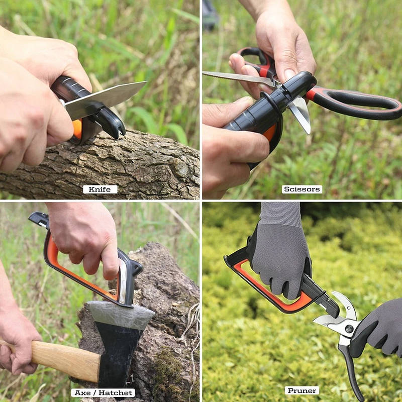 Multi-Tool Sharpener for Garden Tools & Blades