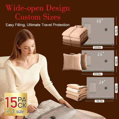 Cordless Travel Vacuum Compression Bag Set