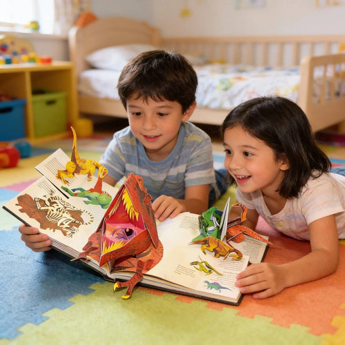 3D Pop Up Dinosaur Book for Kids