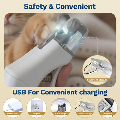 2-in-1 Electric Pet Nail Clipper & Grinder