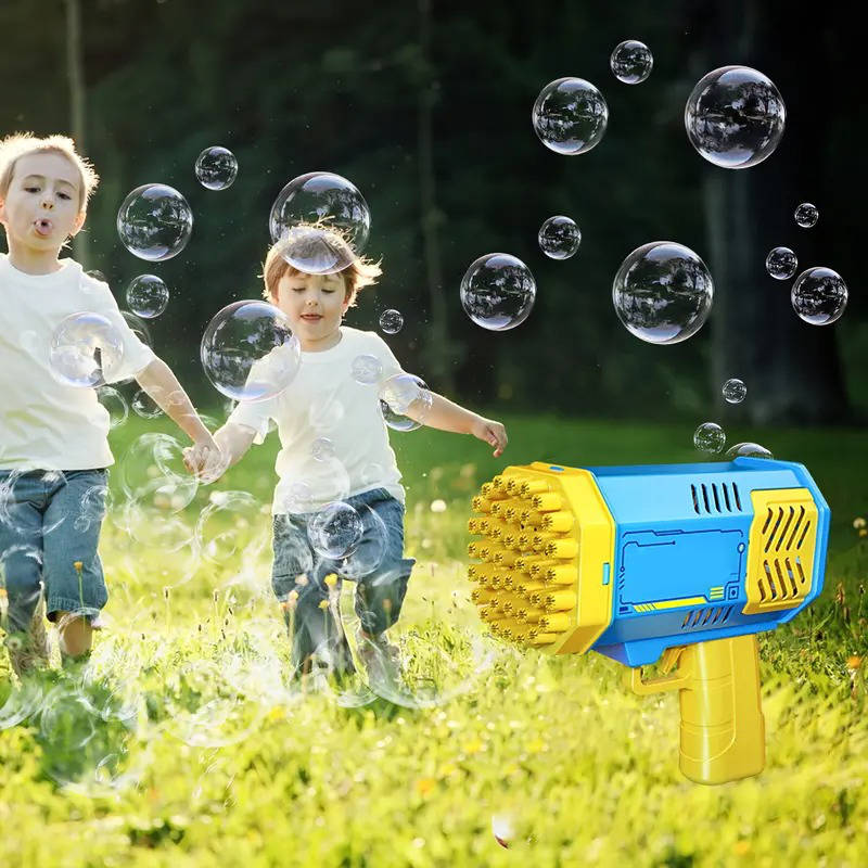 40-Hole Automatic Bubble Gun with LED Lights
