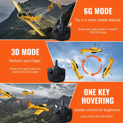 RC Plane, 4 Channel Gyro Trainer, 2 Batteries
