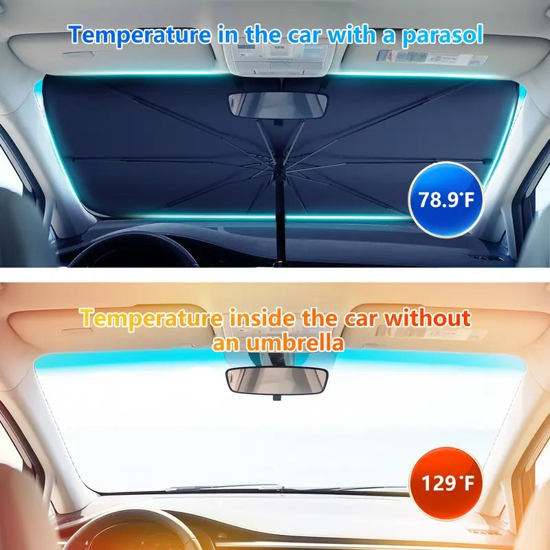 Foldable Car Windshield Sun Shade Umbrella